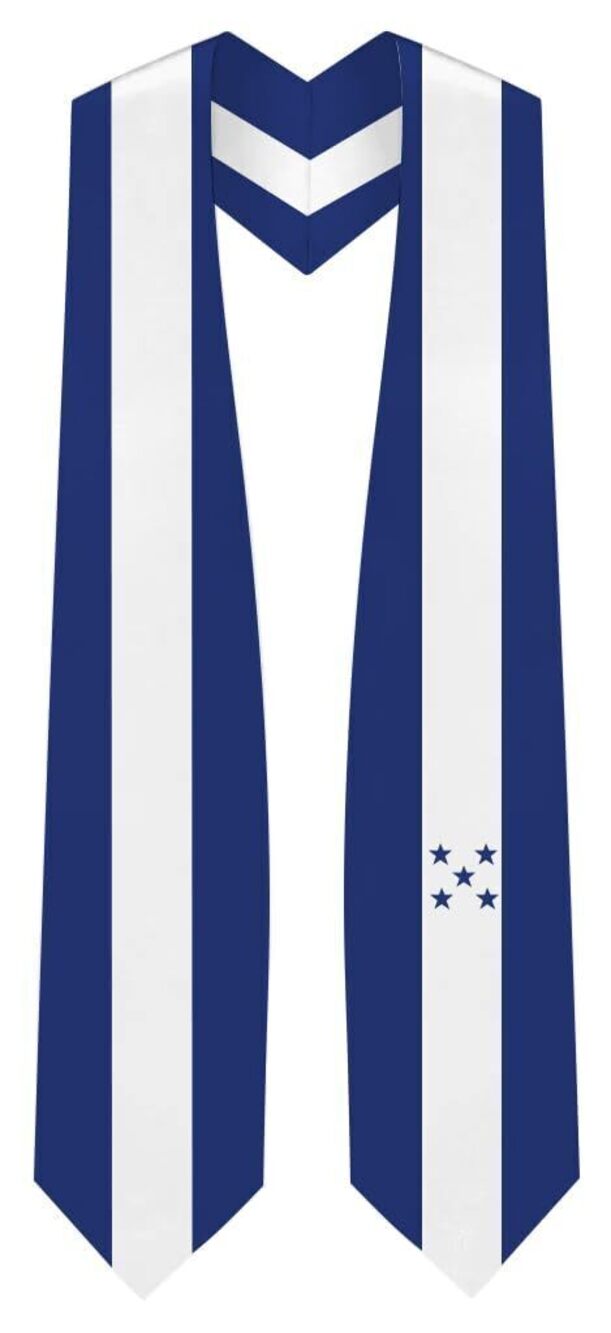 7781 Honduras Flag Graduation Stole - Fits All Body Types - Honduran Study